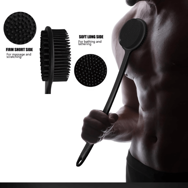 BlackCuff™ Flow - Precision Reach Shower Brush